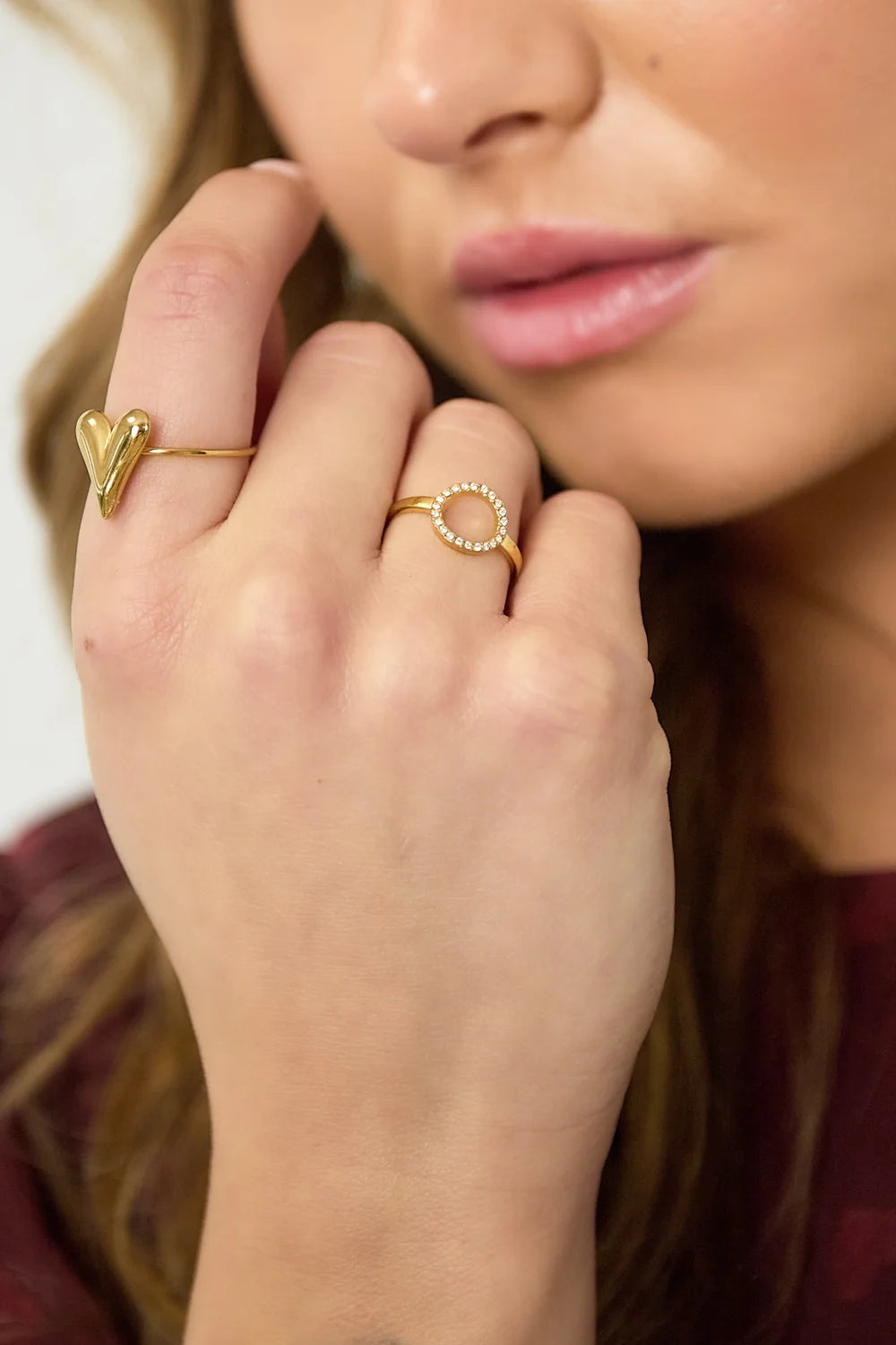 Ring rhinestone circle