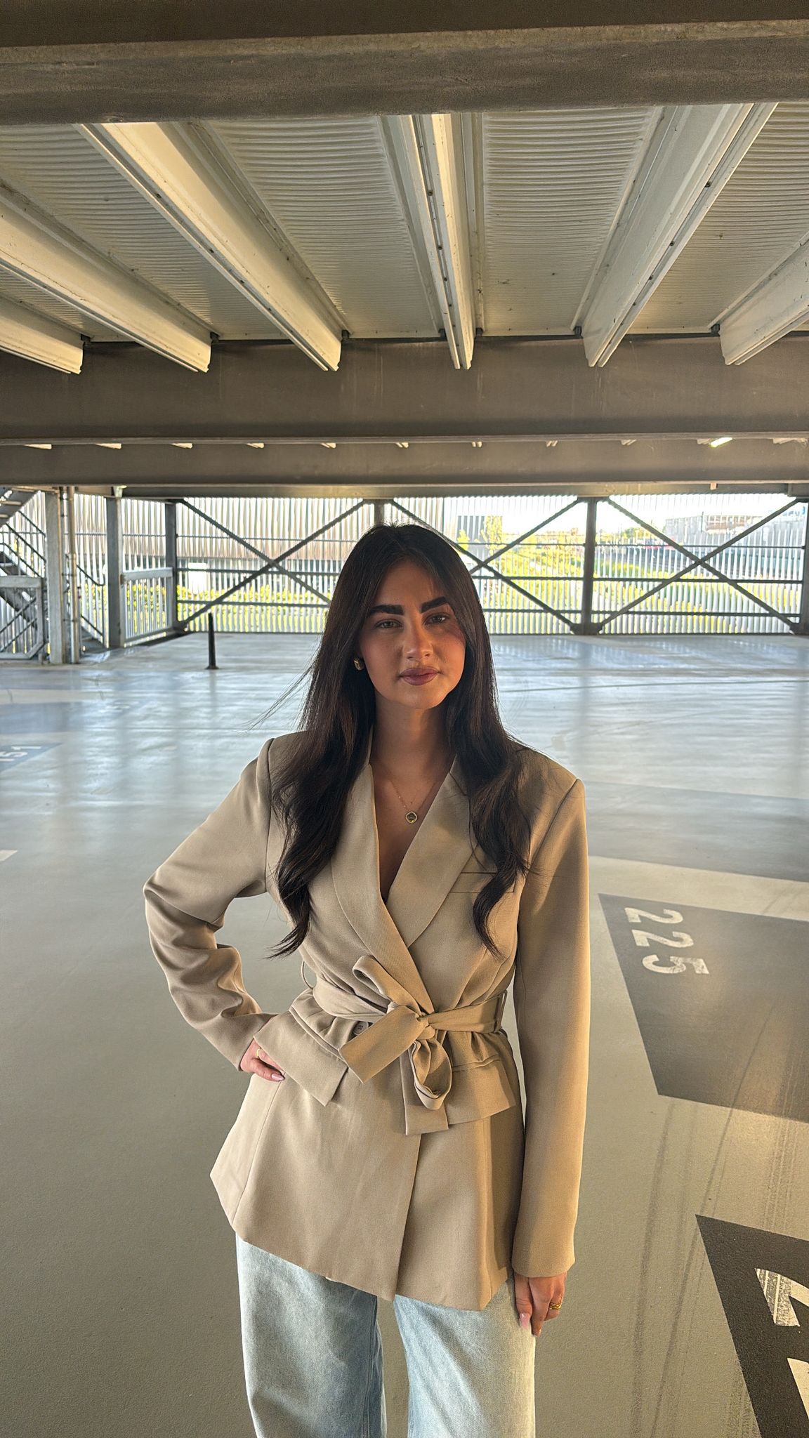 Taupe blazer - Noa
