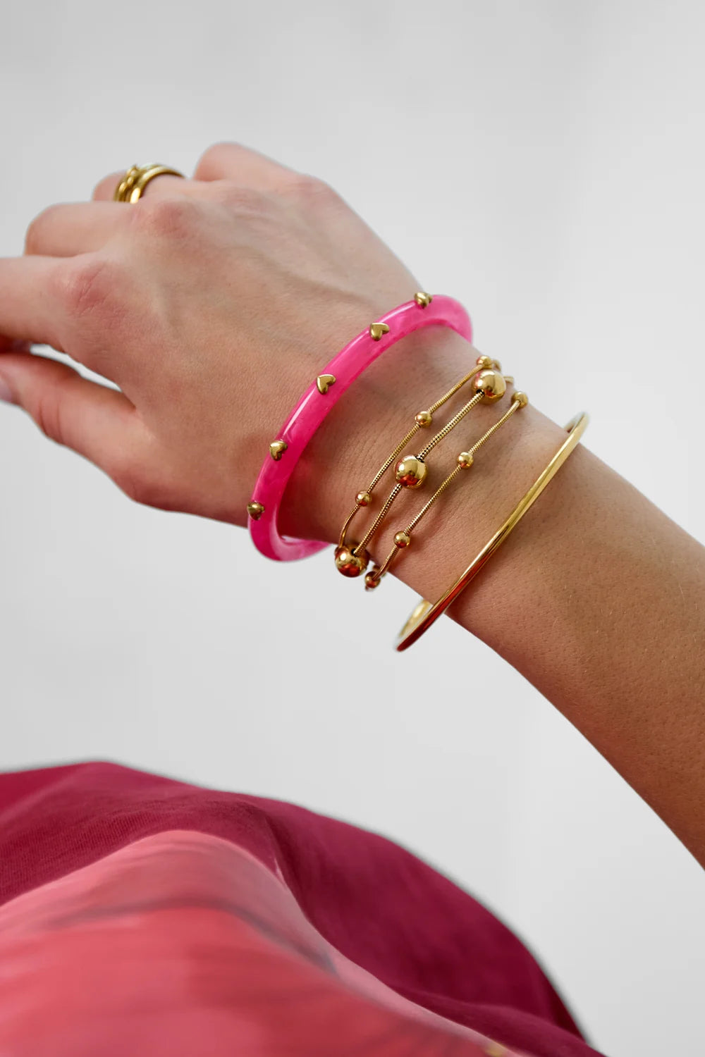 Bolletjes armband - Goud
