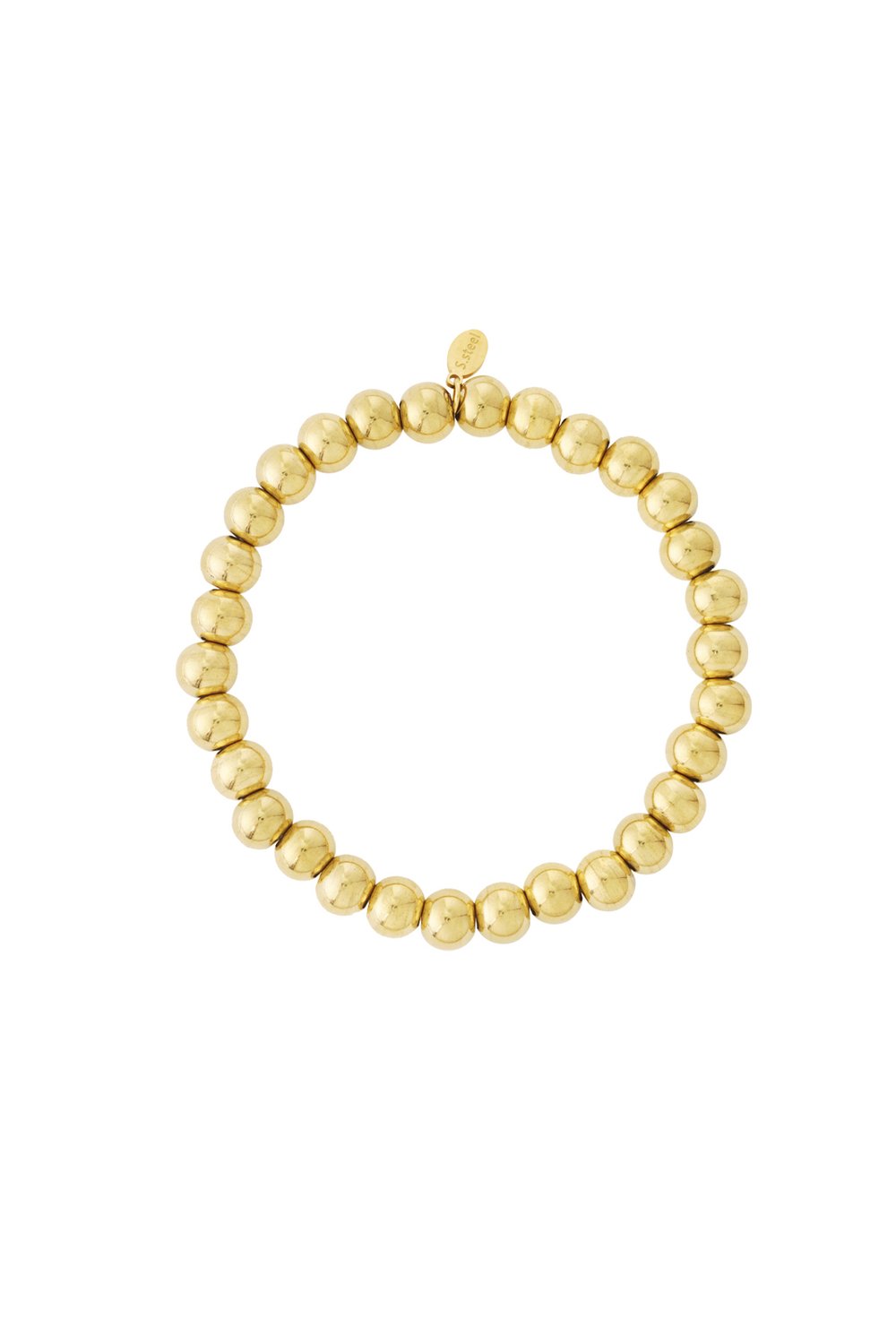 Bead bracelet - Goud 7MM