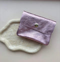 Portemonnee metallic roze