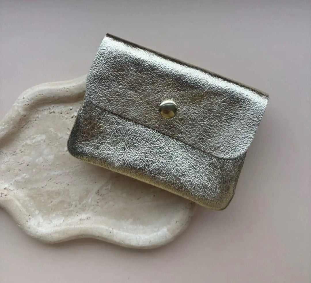 Portemonnee metallic goud